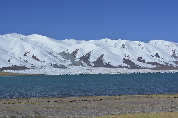 Diese Eislawine beim Aro-See begrub neun Hirten und hunderte von Tieren unter sich. Foto: Wentao Hu