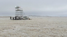 Radiometro Elbara-III del WSL sull'altopiano tibetano. Foto: Xing Wang