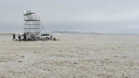 Elbara-III radiometer of the WSL on the Tibetan plateau. Photo: Xing Wang