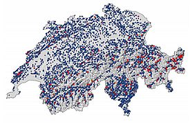 LFI4-Funddaten von Waldameisen in der Schweiz