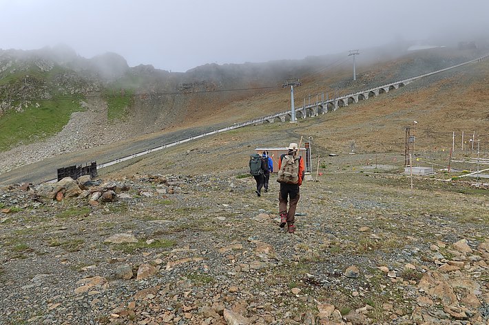 Aufbruch zurück zum SLF (Foto: Jochen Bettzieche / SLF)