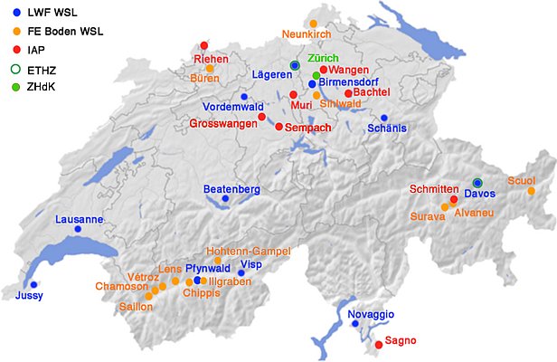 TreeNet-Flächen 2016