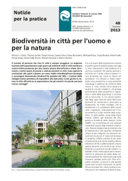 Biodiversità in città per l'uomo e per la natura