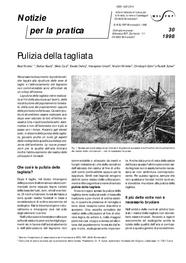 Pulizia della tagliata