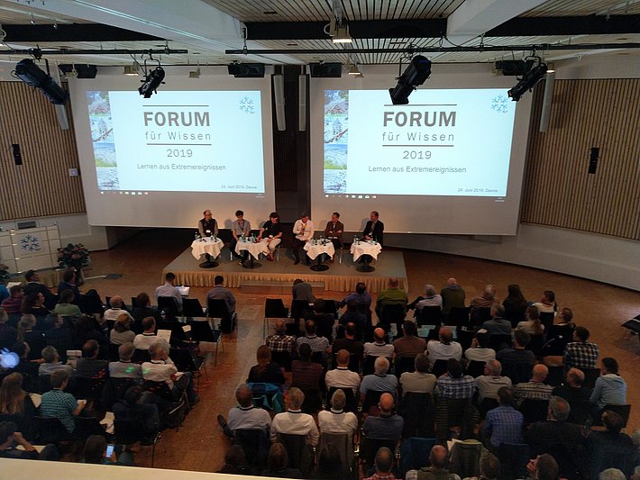  Forum für Wissen 2019 «Lernen aus Extremereignissen», 24. Mai 2019 in Davos. Foto: Rémi Lay, SLF