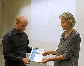 Preisverleihung durch ZGZ-Präsidentin Marta Manser (Foto: Peter Voser)