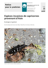 Espèces invasives de capricornes provenant d’Asie. Ecologie et gestion