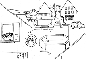 Ausgangslage im Dorf